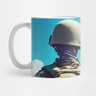 Soldier on flowers Mug